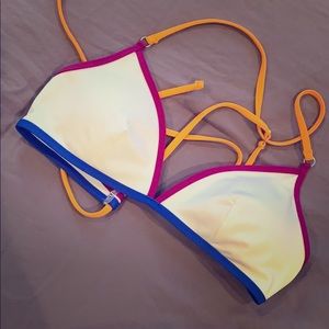 Bikini top. Strappy.